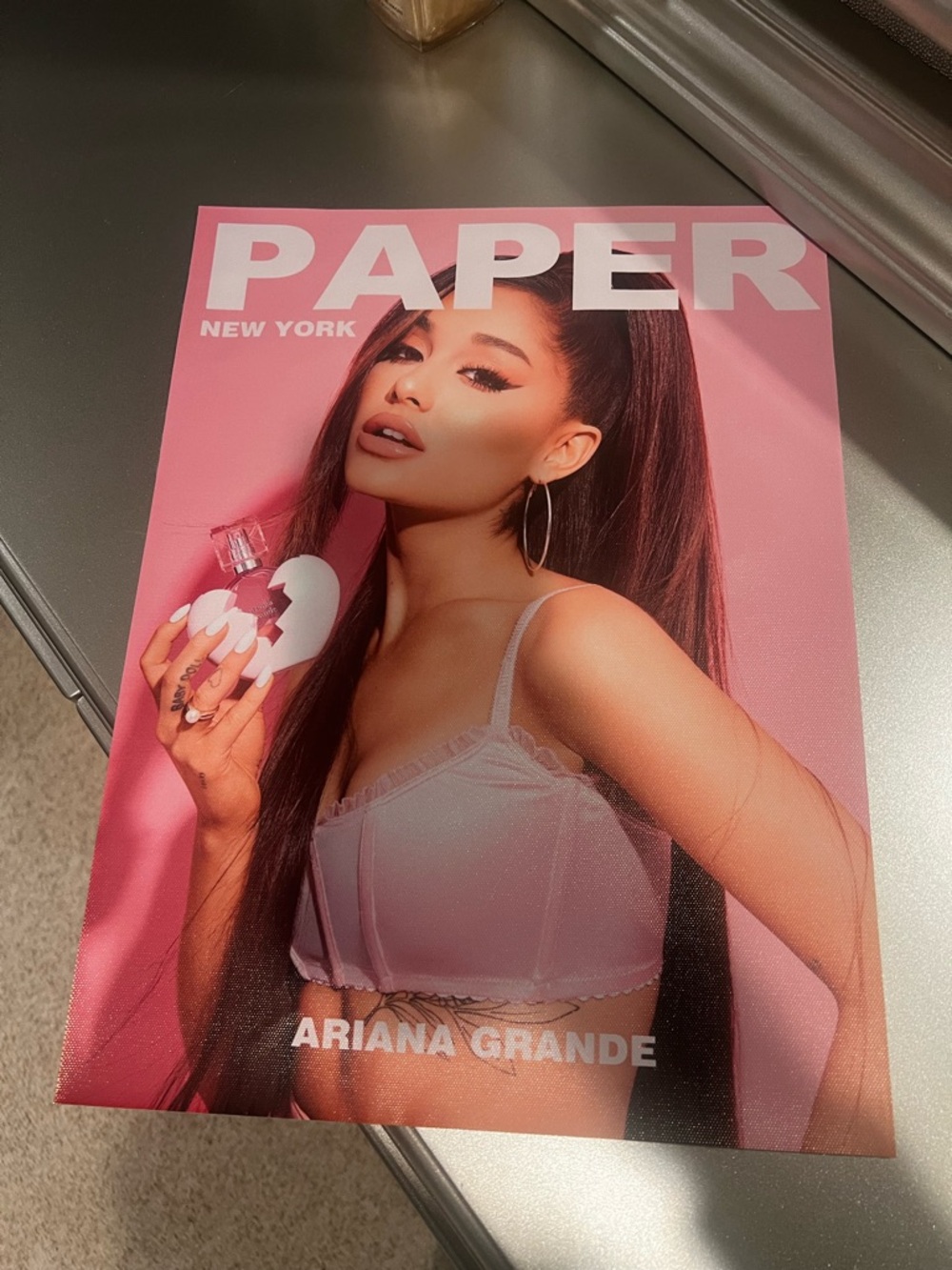 PAPER Magazine Cover Featuring Ariana Grande - Pink